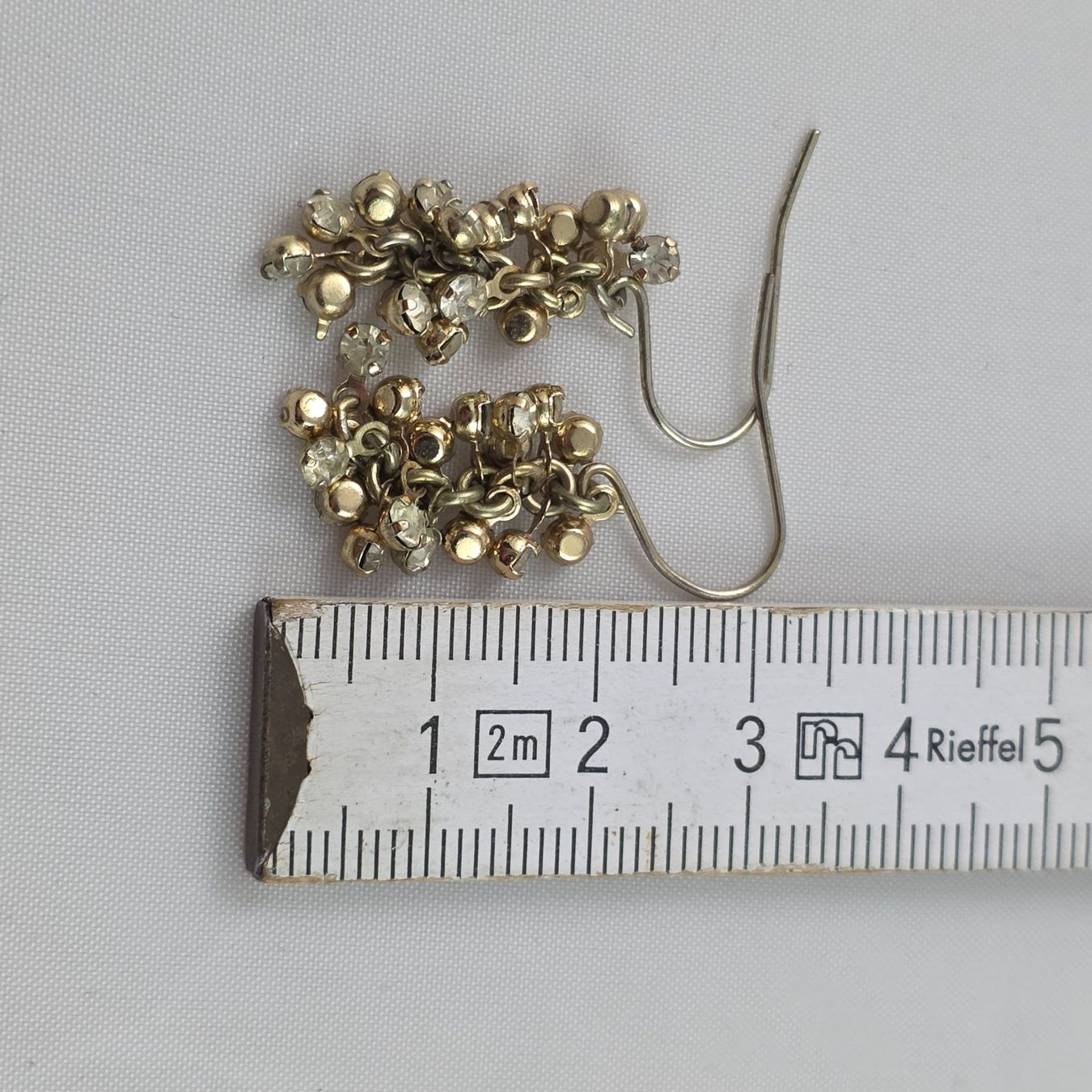 Orecchini pendenti & Orecchini a lobo: Leichte goldfarbene Ohrringe mit Strass      658 – Usato da Wald ZH venduto da Martin79 2