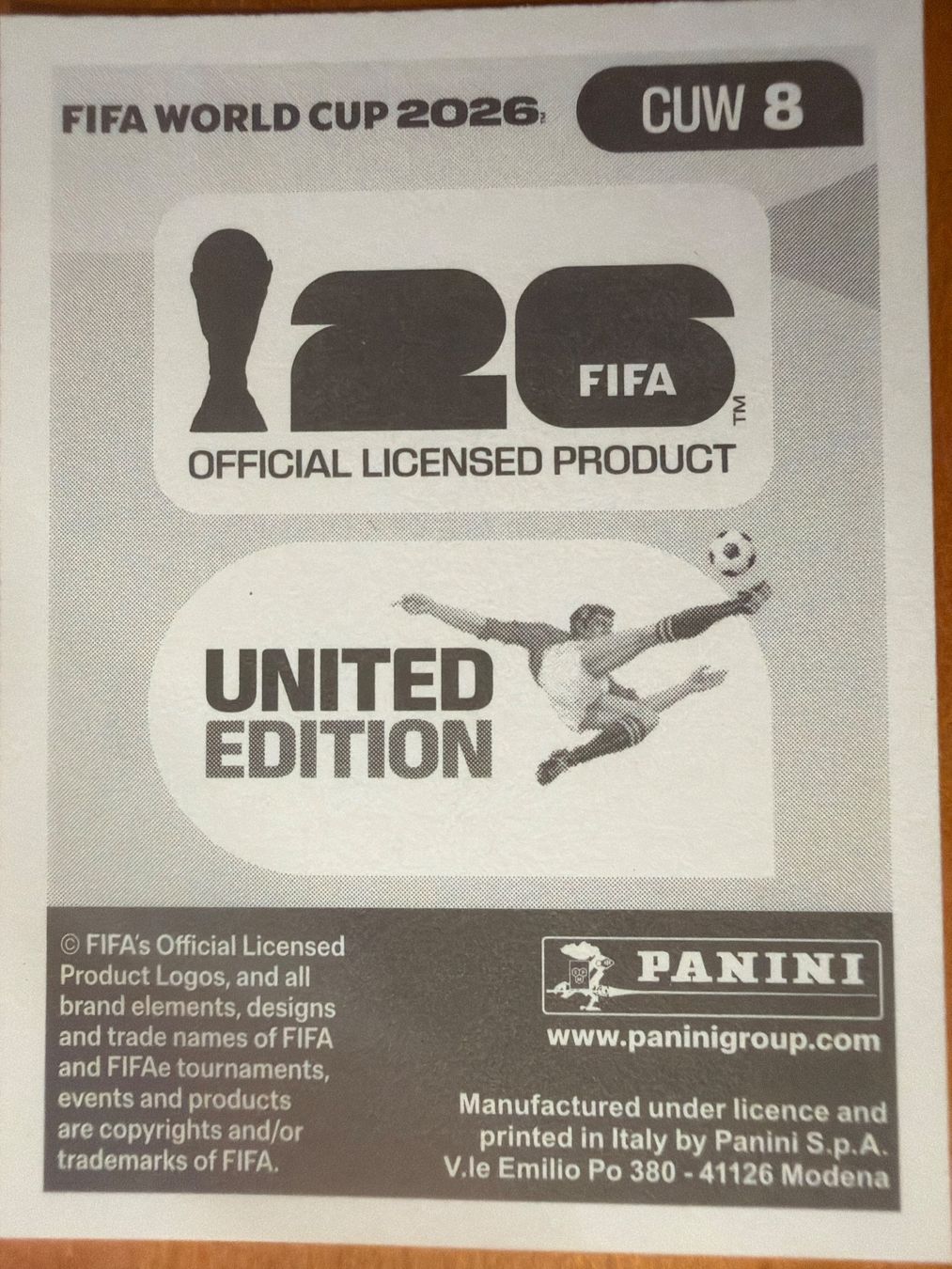 Panini Sammelbilder & Trading cards: Panini CUW8 – Neu (gemäss Beschreibung) aus Susten von Rechnun 1