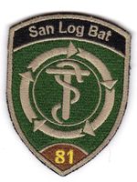 Badge San Log Bat 81 braun