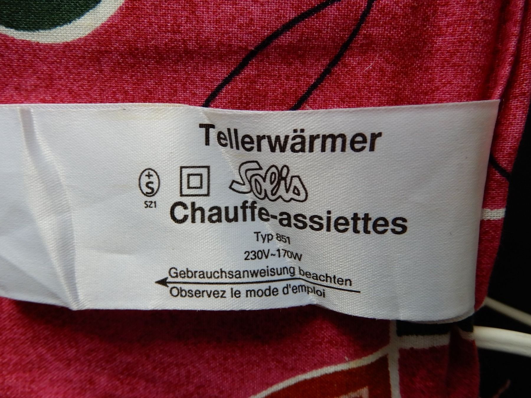 Solis Küchengeräte: Qualitäts Tellerwärmer Solis Typ 851 – Gebraucht aus Burgdorf von Liss 2