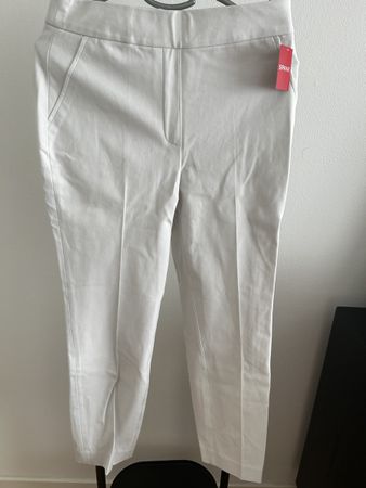 Spdx Slim Straight Pant Classic White Size S/CH/P New