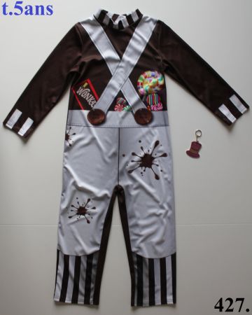 Costume Willi Wonka Charlie et la Chocolaterie t. 5 ans