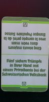 Schweizerische Volksbank - Banque Populaire - Jass - antik