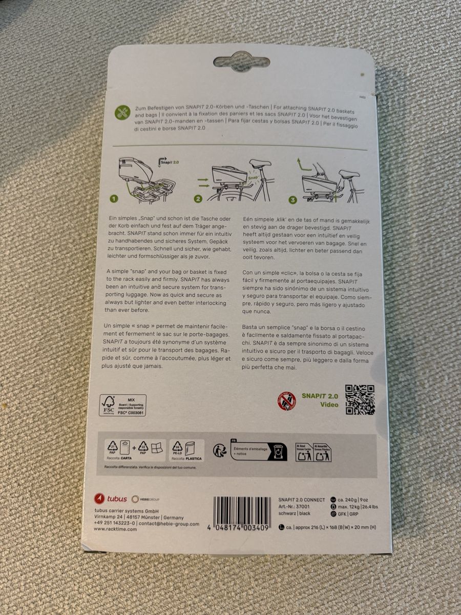 Pezzi di ricambio: Snapit 2.0 Connect / Racktime – Nuovo (secondo la descrizione) da Herisau venduto da sto_tf5t 2