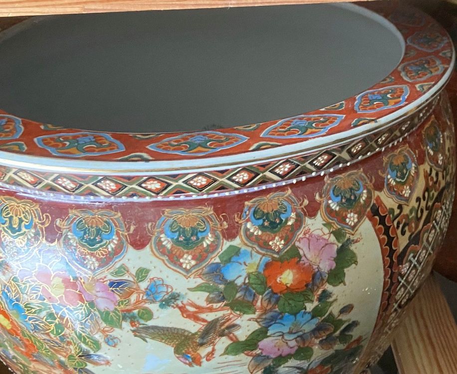grand cache-pot chinois ou japonais | Kaufen auf Ricardo