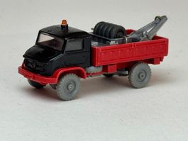 Wiking Mercedes Unimog Werkstattwagen schwarz