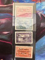 Lot 4 timbres Albanie 1925 bon état