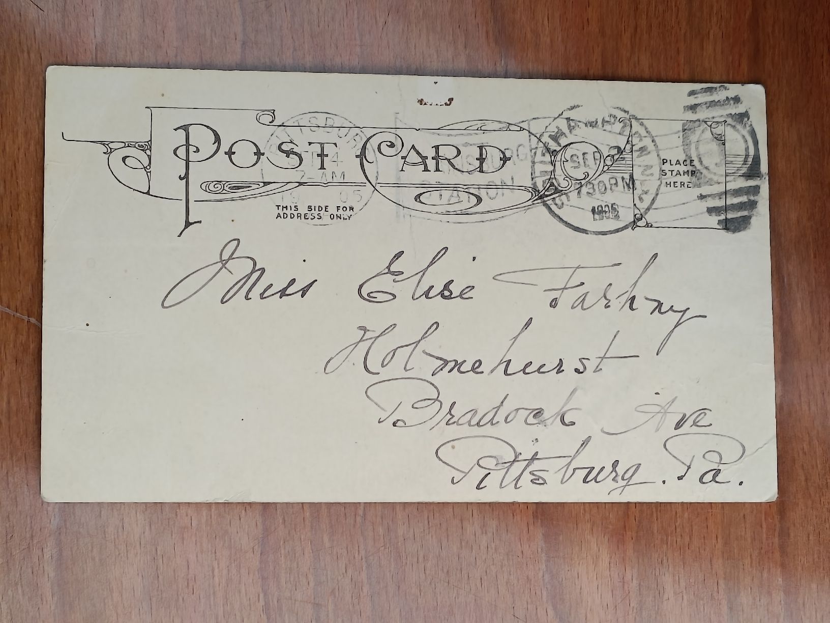 Cartoline postali: Litho US Postcards / Gelaufen 1905 – Usato da Brugg AG venduto da Ente015 1