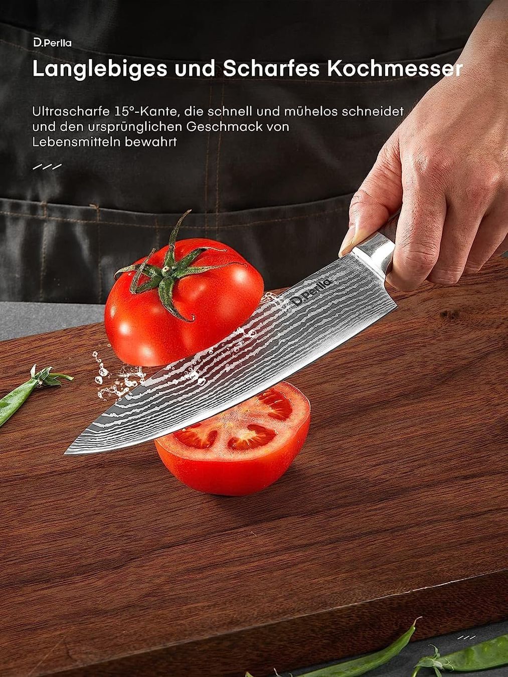 Coltelli da cucina: Professionelles Küchenmesser mit Texturmuster, 20cm – Nuovo e nell'imballaggio originale da Oberentfelden venduto da abz_l7vm 2