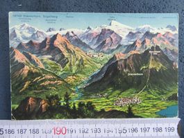 STANS ONW AK PANORAMA BIS ENGELBERG RICKENBACH ALPEN 1927