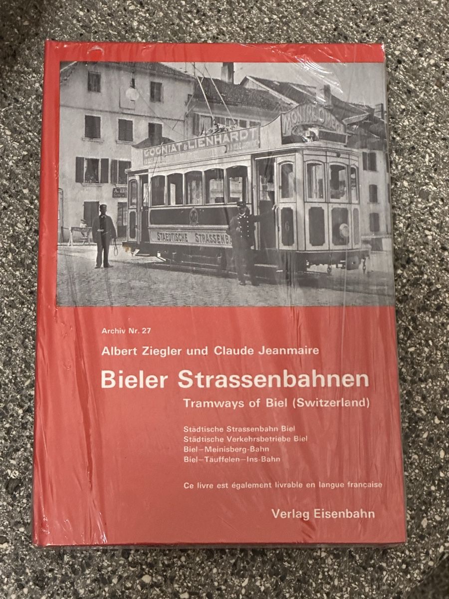 Bücher: Buch über die Bieler Strassenbahn – Neu und originalverpackt aus Ostermundigen von Bahnfan