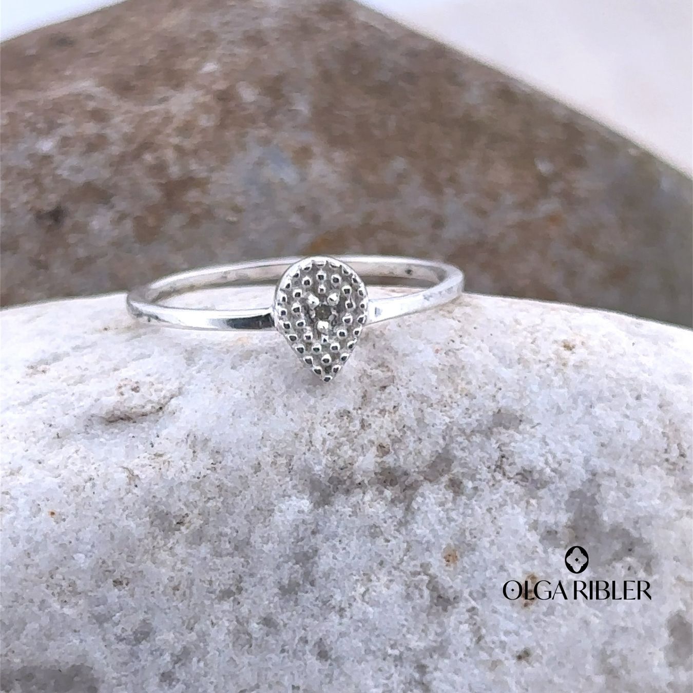 Olga Ribler Anelli: Feiner Silber Ring 925 mit Topas Grösse 52 – Nuovo (secondo la descrizione) da Luzern venduto da Schmuckoutlet 2