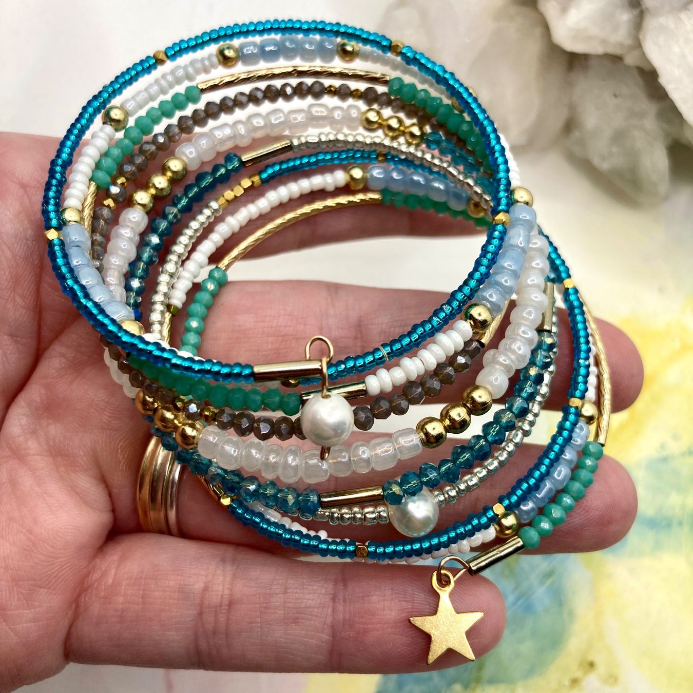 Bracciali & Braccialetti: Perlenarmband mit 9 Strängen – Nuovo (secondo la descrizione) da Solothurn venduto da Kiki_Di 6