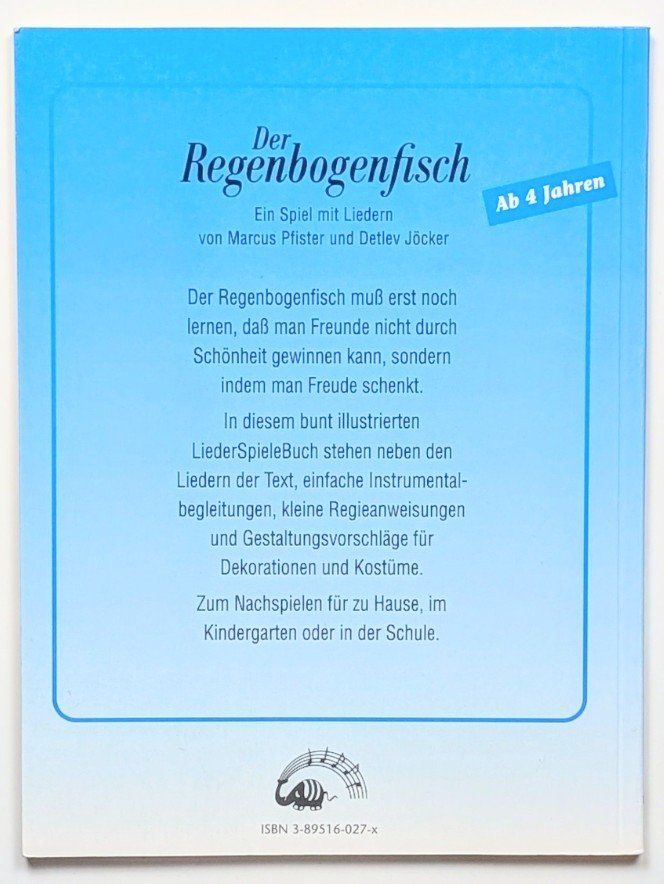 Libri: Der Regenbogenfisch - Das Mitmachbuch ab 4 Jahre – Usato da Wängi venduto da ABIZONE-86 4
