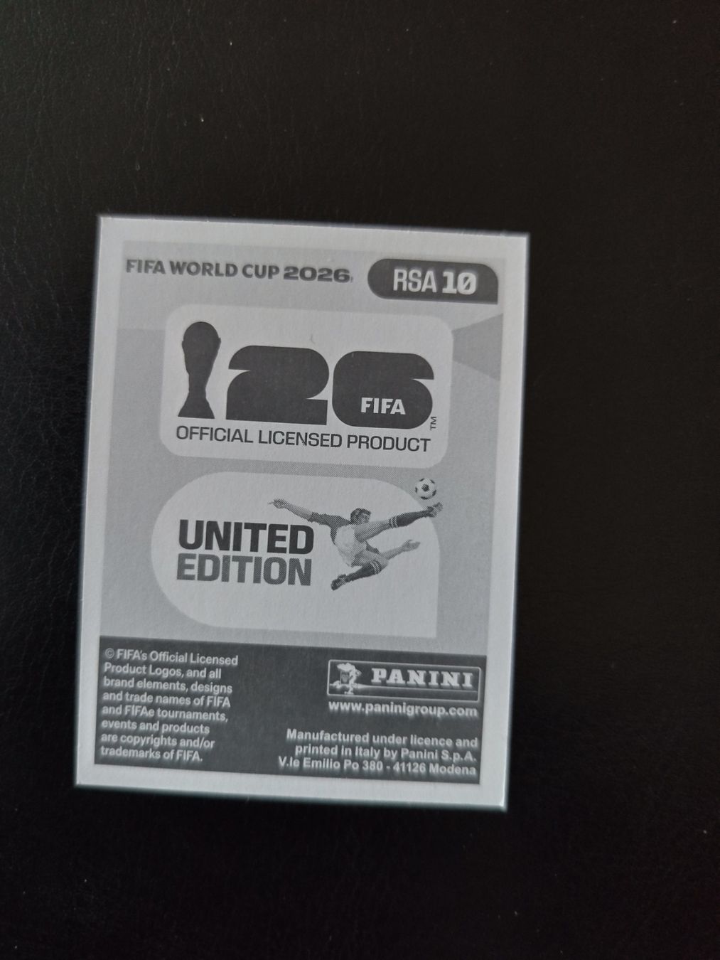 Panini Carte collezionabili: Panini FIFA World Cup 2026 RSA 10 – Nuovo (secondo la descrizione) da Matzingen venduto da Clie42 1