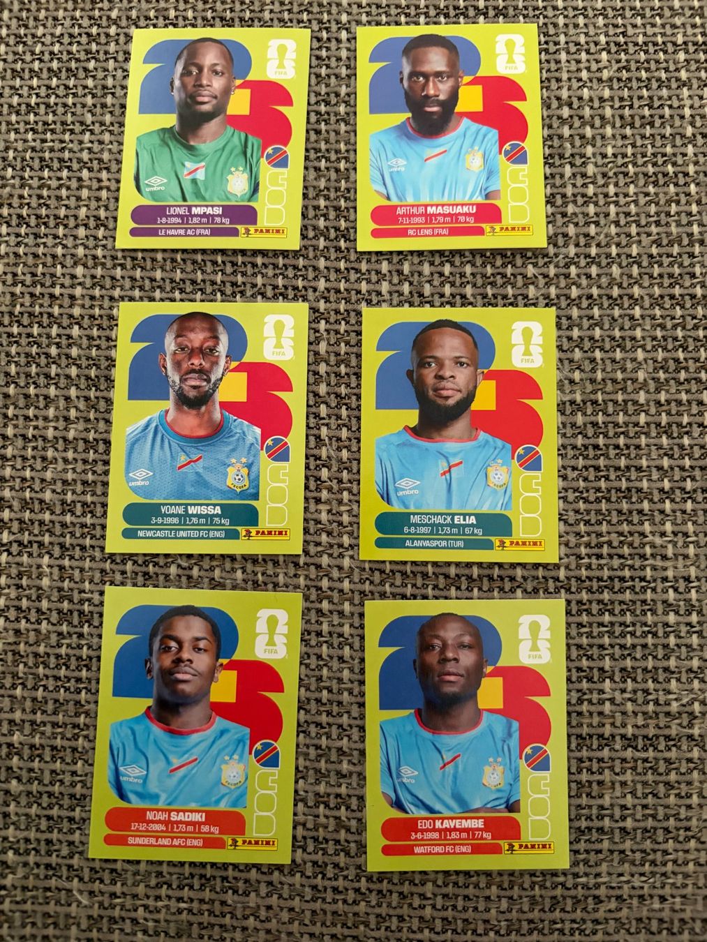 Panini Carte collezionabili: FIFA WM 2026 Panini COD 2 / 5 / 10 / 12 / 15 / 16 – Usato da Egg b. Zürich venduto da pie_9jrw