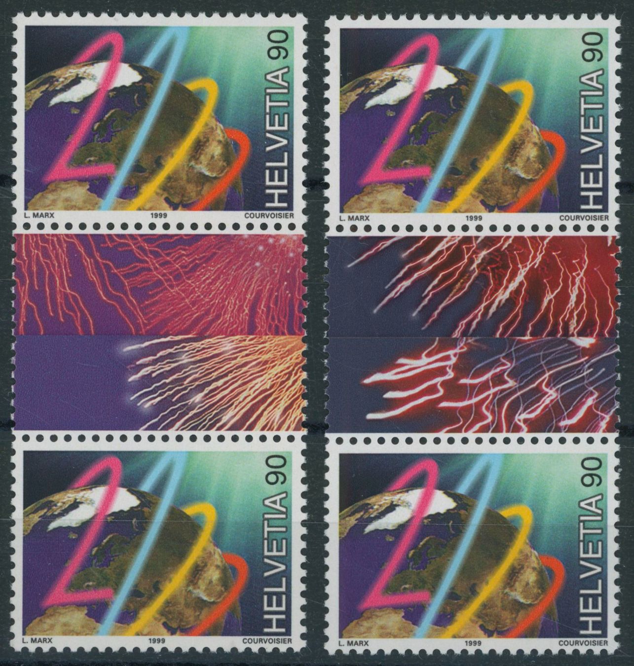 Alle Briefmarken: 2000 - Millenium - Zwischenstege - postfrisch ** – Neu (gemäss Beschreibung) aus Schindellegi von leecollect