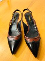 Prada Slingpumps Braun Leder, Gr. 37.5 - Top Zustand!
