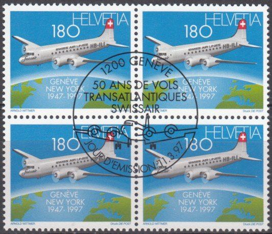 Tutti i francobolli: SBK 918 im 4er-Block mit ET – Usato da Bürglen TG venduto da StampGraf