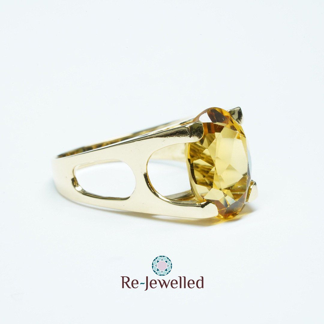 Anelli: Fingerring 18k Gelbgold mit Citrin – Usato da Bülach venduto da Re-Jewelled 6