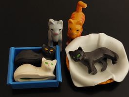 5 Playmobil Katzen