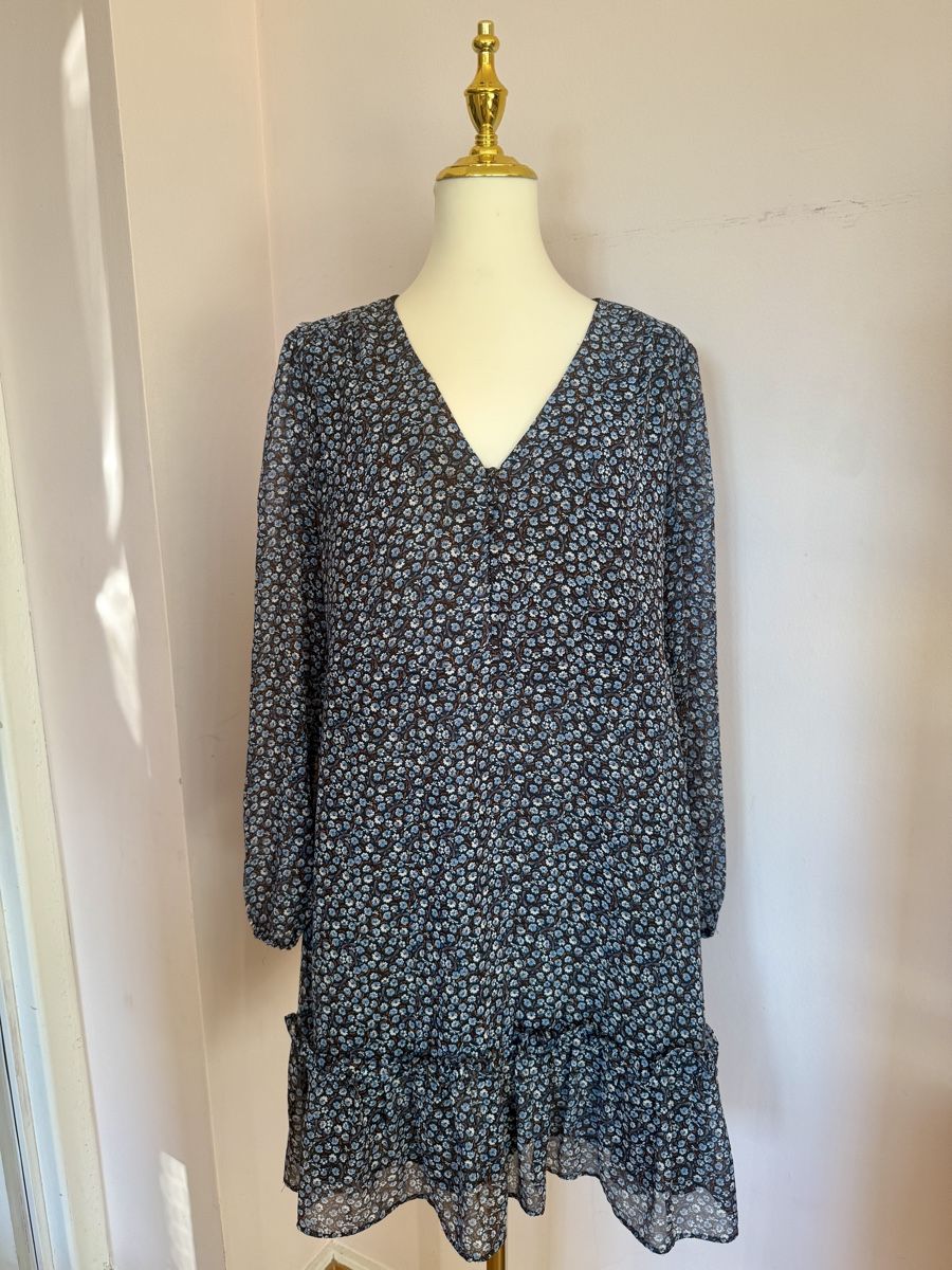 Mango Vestiti: Robe fleurie Mango taille M - cintrée – Usato da Lausanne venduto da Stephaniesdressing 4