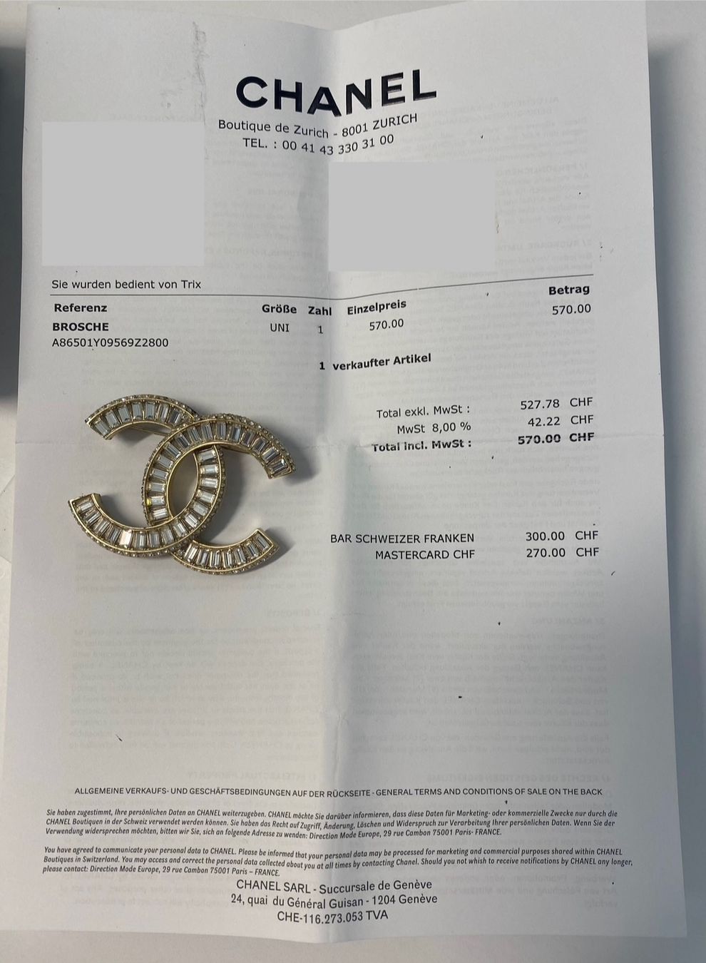 Chanel Spille & Fermagli: Chanel Brosche – Usato da Grosshöchstetten venduto da din_9xn8 6