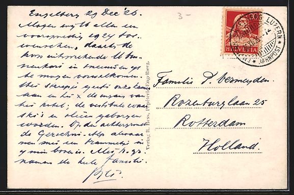 Cartoline postali: AK Engelberg, Hotel Villa Schöntal – Usato da Berlin venduto da bartko-reher 1