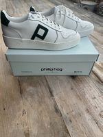 Philip Hog Stockholm Sneaker 41 Weiss/Grün Leder NEU