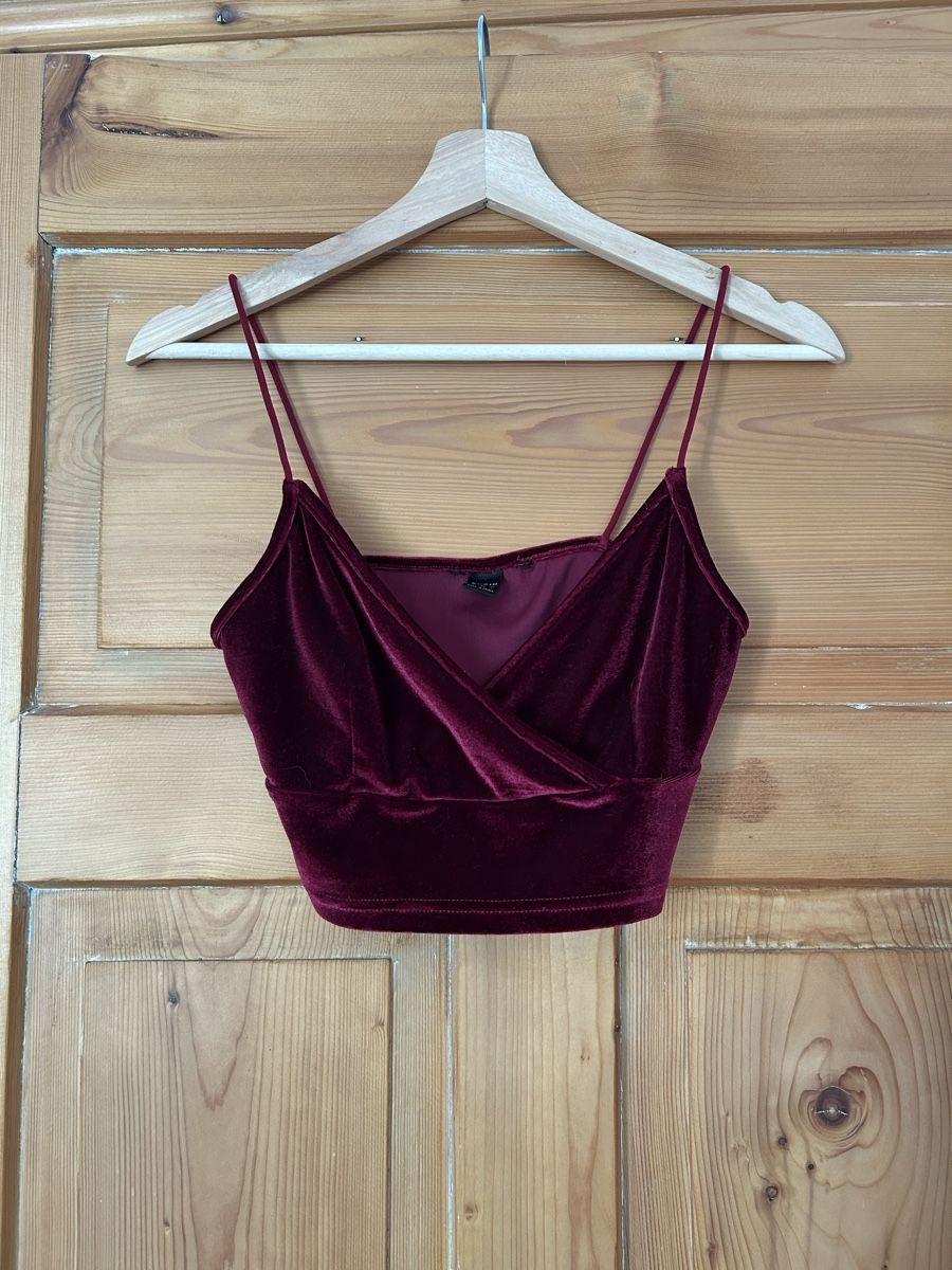 Shein Top: Shein Samt Top, rot, Grösse S – Usato da Frauenfeld venduto da jae_vs6j