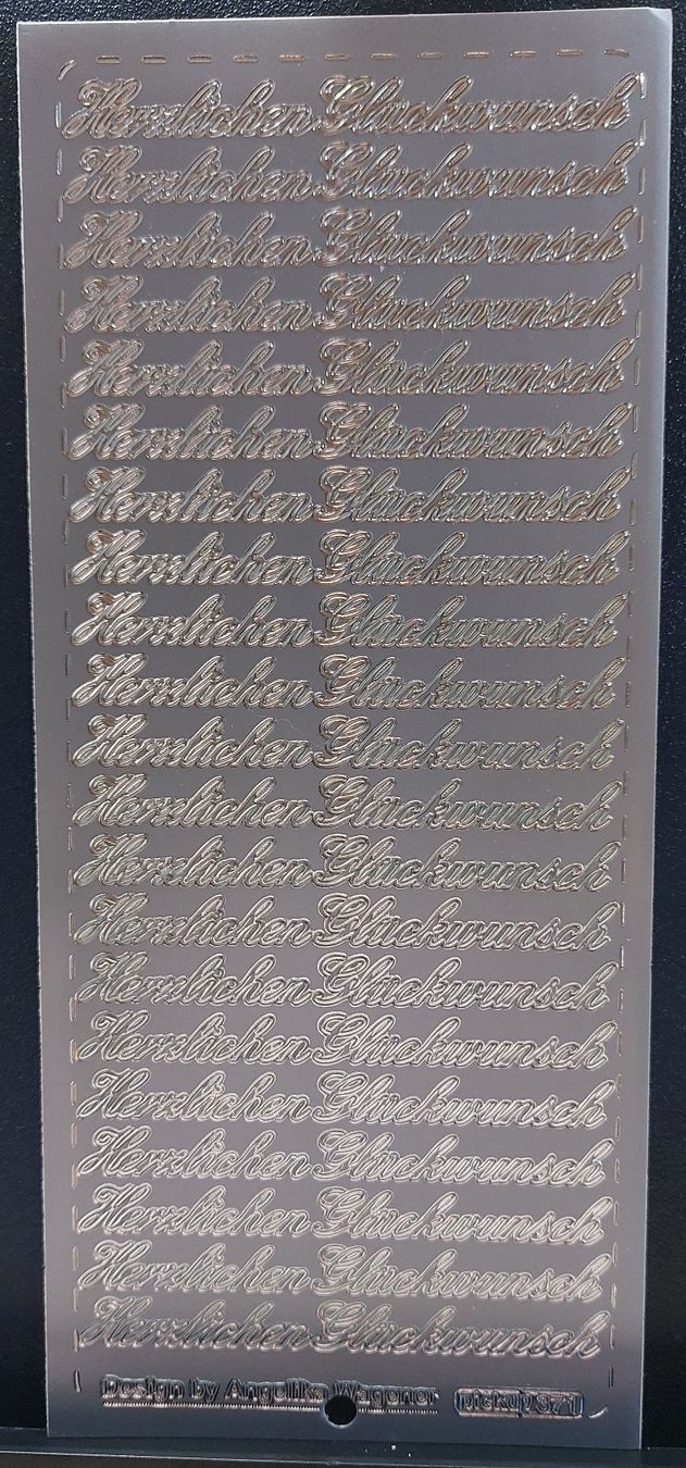 Aufkleber: Glückwunsch Aufkleber Silber oder Gold / Neupreis Fr. 2.50 – Neu und originalverpackt aus Zollikofen von Blackie 2
