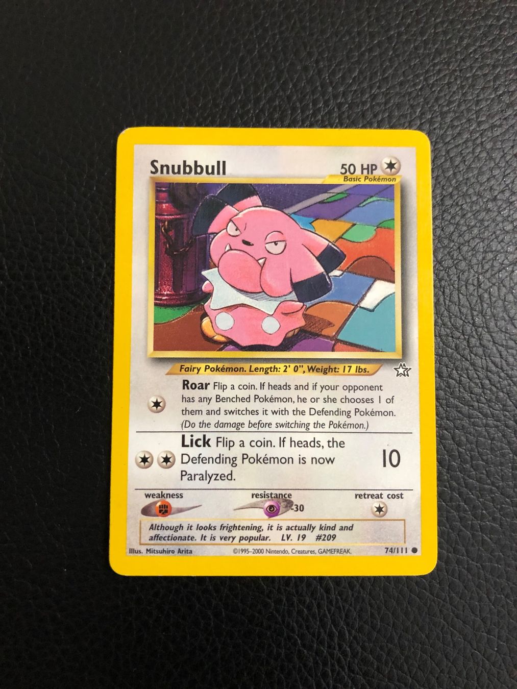 Pokémon Carte collezionabili: Neo Genesis Snubbull 74/111 Ab 1 – Usato da Paradiso venduto da Pkmn10