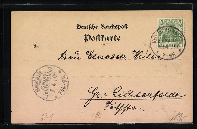 Ansichtskarten: Litho Rudelsburg, Ansichtskartengeschich – Gebraucht aus Berlin von bartko-reher 1