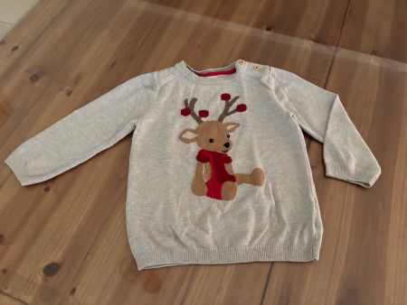 Kinder Pullover Rentier Motiv Grösse 86
