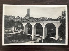 FRIBOURG avec Pont de Zaehringen / Zähringerbrücke, 1930