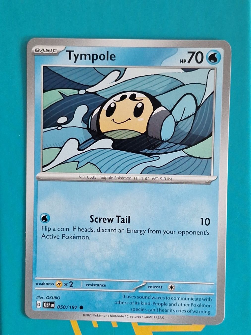 Pokémon Carte collezionabili: Tympole - Pokemon Obsidian Flames – Usato da Altstätten SG venduto da GGsGameshop