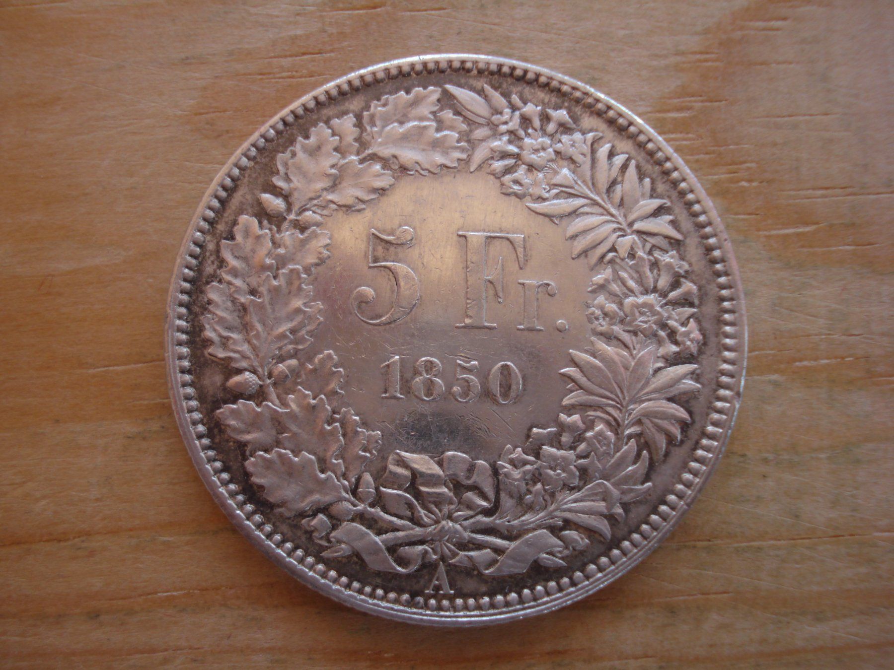 Toutes les monnaies: (C1) 5 Franken 1850 VZ-UNZ – D'occasion à Erlach par Net-Coins