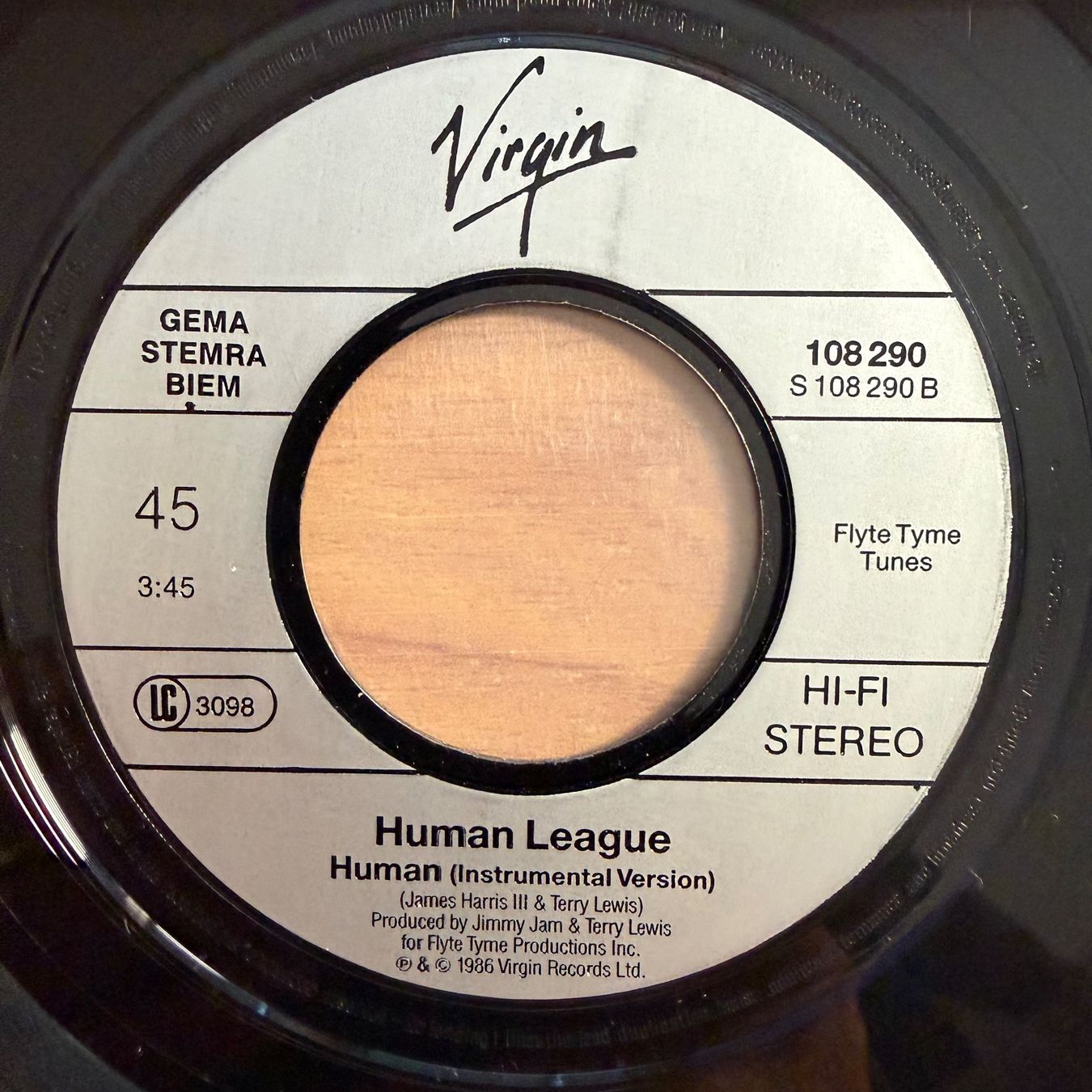 Schallplatten: Human League - Human - 1. D-Press. 1986 – Gebraucht aus Gais von soundcave57 3