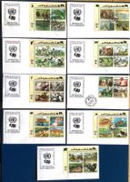 1993 - 2001 / FDC  UNO - USA Gefährdete Arten Kompl.Sätze