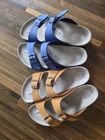 NEU ungetragen Leder Sandalen Schlappen 42