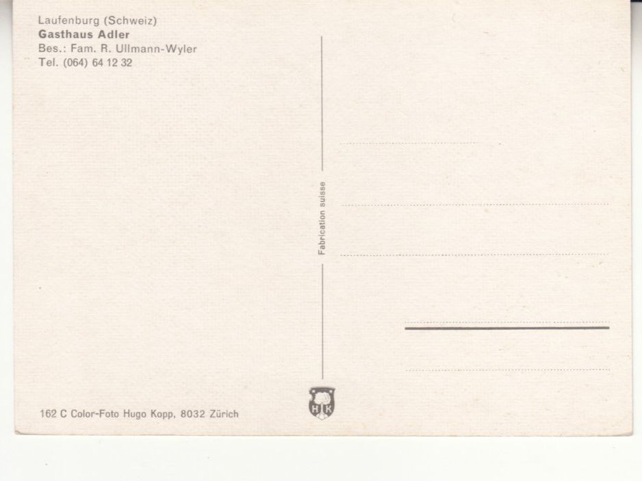 Cartoline postali: Laufenburg ca. 1970 – Usato da Bürglen TG venduto da StampGraf 1
