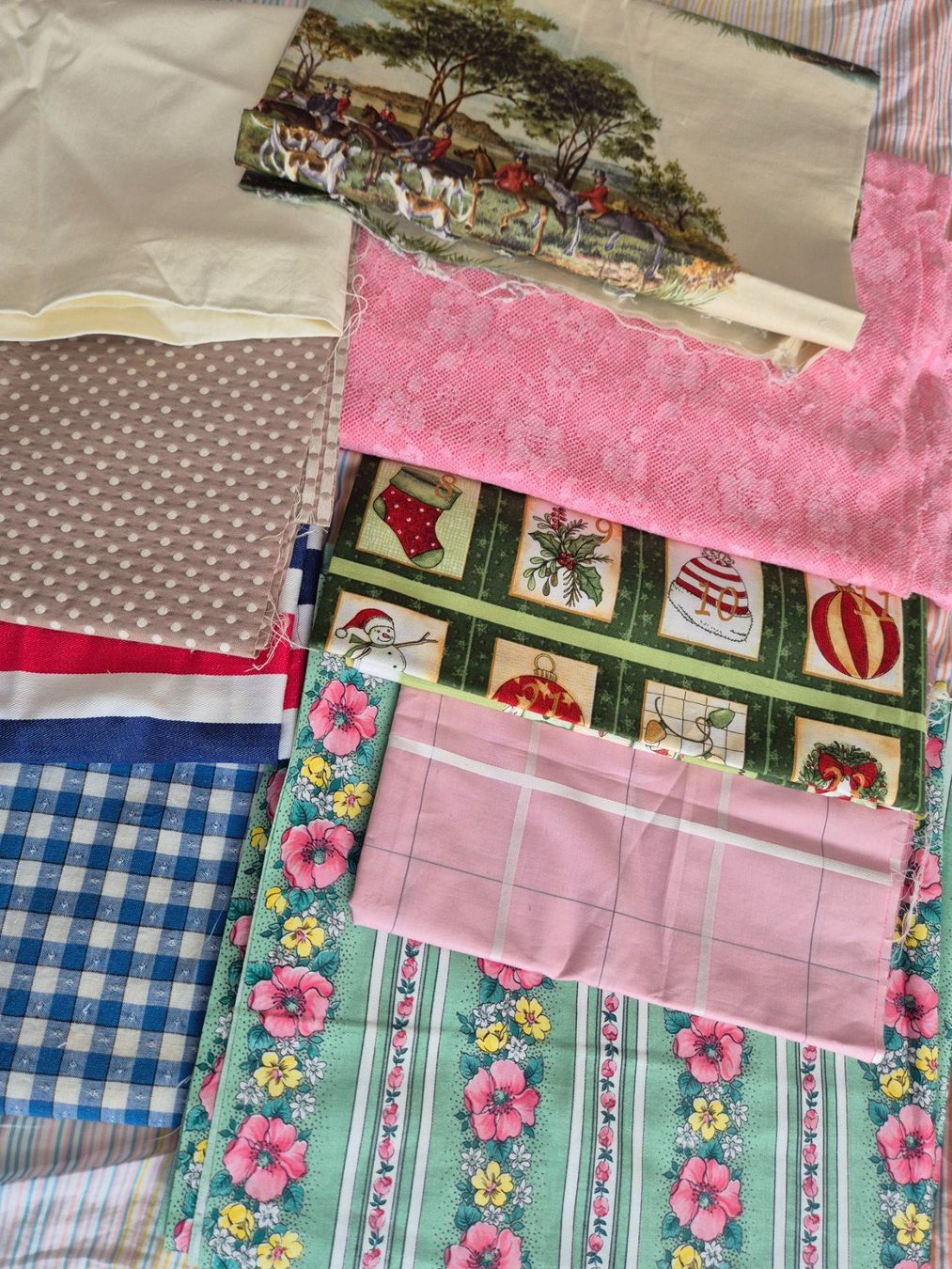 Tessuti: Diverse Stoffreste: Patchwork, Nähen, Basteln – Nuovo (secondo la descrizione) da Bern venduto da aronari 3