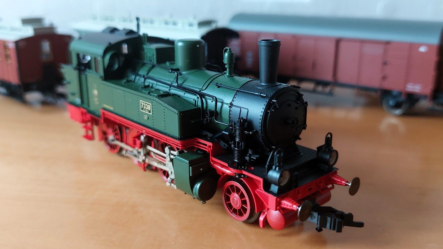 Fleischmann Modellini di ferrovie: Fleischmann 4895 - Dampfzug mit T9.3 der K.P.E.V. – Nuovo (secondo la descrizione) da Rotkreuz venduto da MOBAHN-1zu87 1