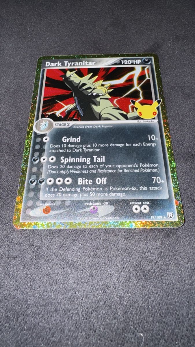 🔥 Dark Tyranitar 19/109 30th Celebration EN (Neu (gemäss Beschreibung ...