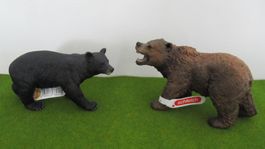 Schleich Bären 2er Set, braun und schwarz