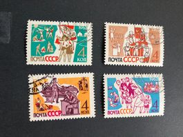 Sowjetunion 1963 Satz Kindheit und Jugend gestempelt