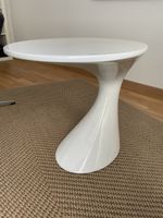 Table d'appoint ronde design blanc bon état général