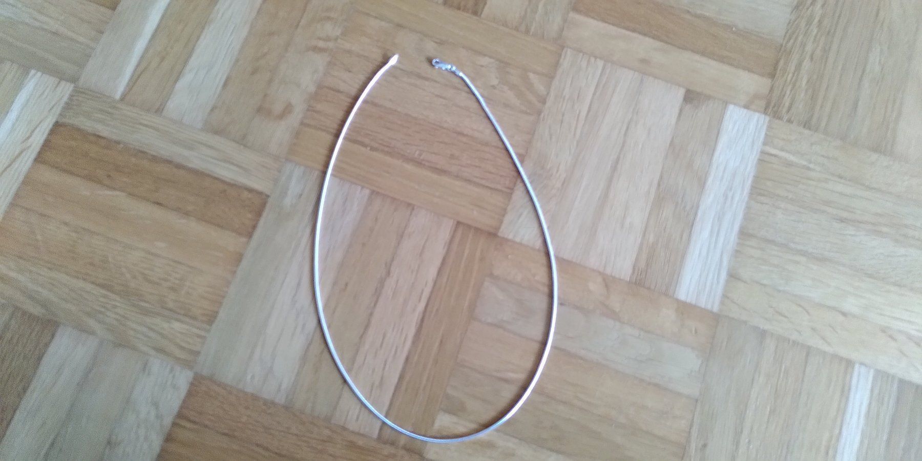 Catenine: Silber Snake Ketteli 41 cm – Nuovo e nell'imballaggio originale da Zürich venduto da Gillheri