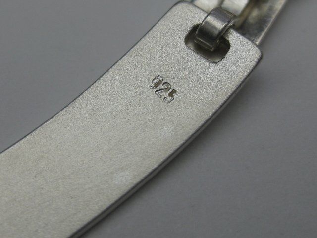 Catenine: Silber Kette Collier 925  flache Elemente / 27.43 g – Usato da Ermatingen venduto da Decovin 5