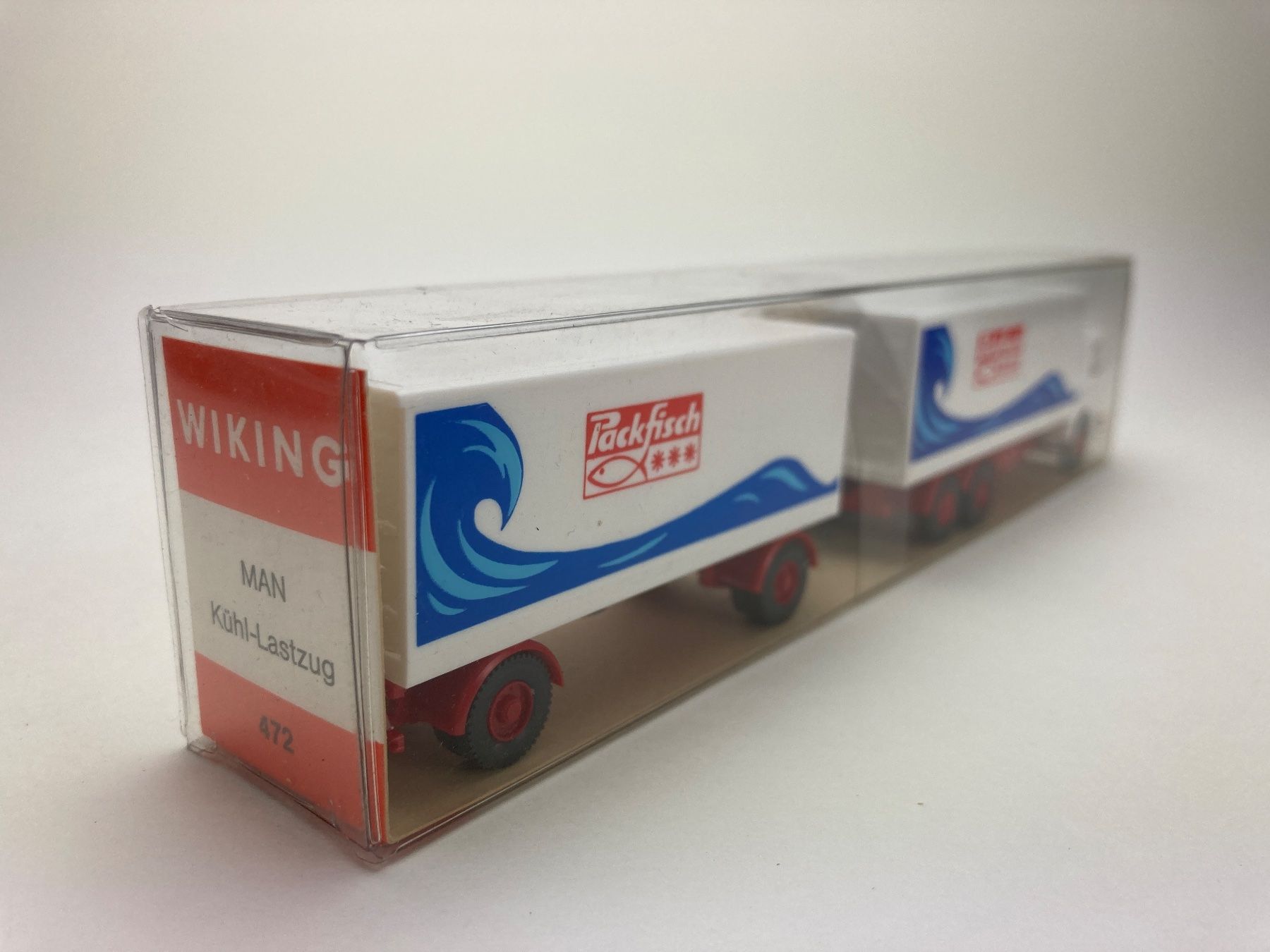 Wiking Modellini d'auto: MAN Büssing Kofferlastzug Packfisch OVP – Usato da Elm venduto da Wikmtz 1